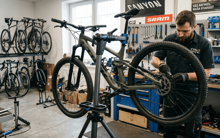 Montážny stojan na bicykel